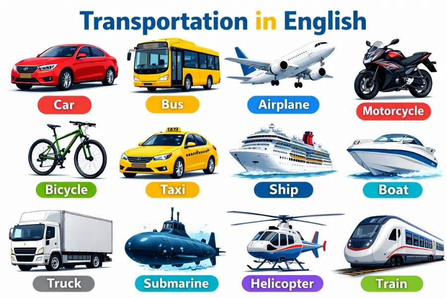 150 Kosakata Alat Transportasi Bahasa Inggris dan Artinya