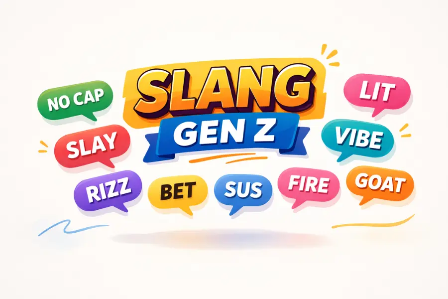 60 Contoh Istilah Slang Gen Z Bahasa Inggris dan Artinya