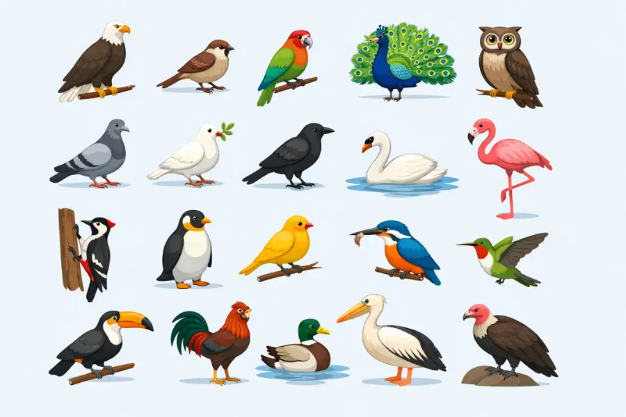 Nama Nama Burung dalam Bahasa Inggris dan Artinya