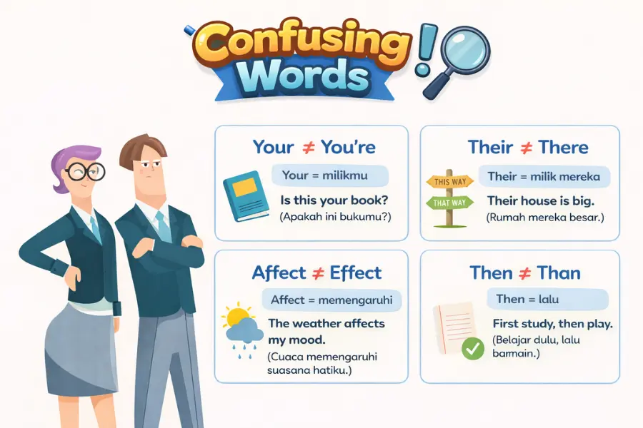 apa itu confusing words dan contohnya