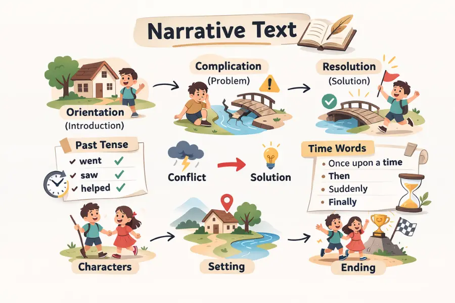 apa itu narrative text bahasa inggris