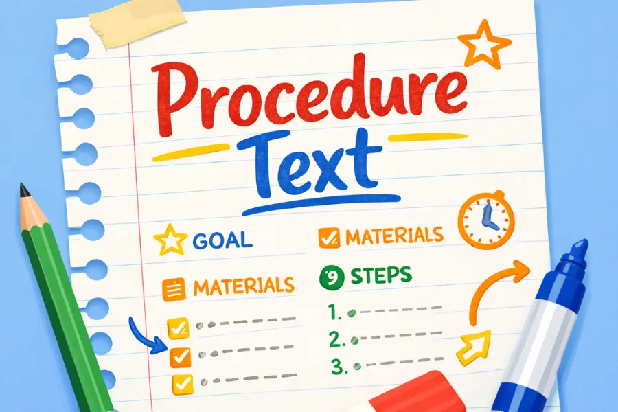 apa itu procedure text bahasa inggris