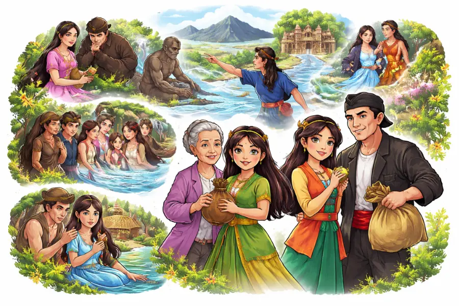 contoh narrative text myth (cerita mitos) dalam bahasa inggris