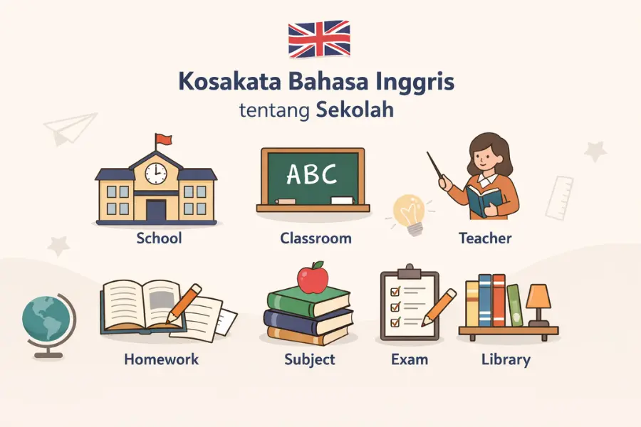 kosakata bahasa inggris tentang sekolah