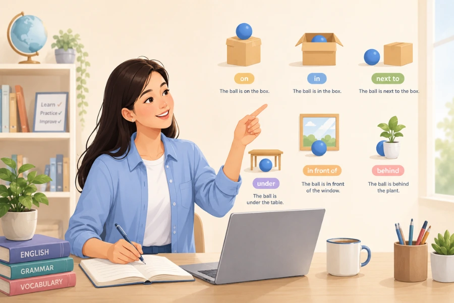 Basic Preposition dalam Bahasa Inggris dan Jenisnya