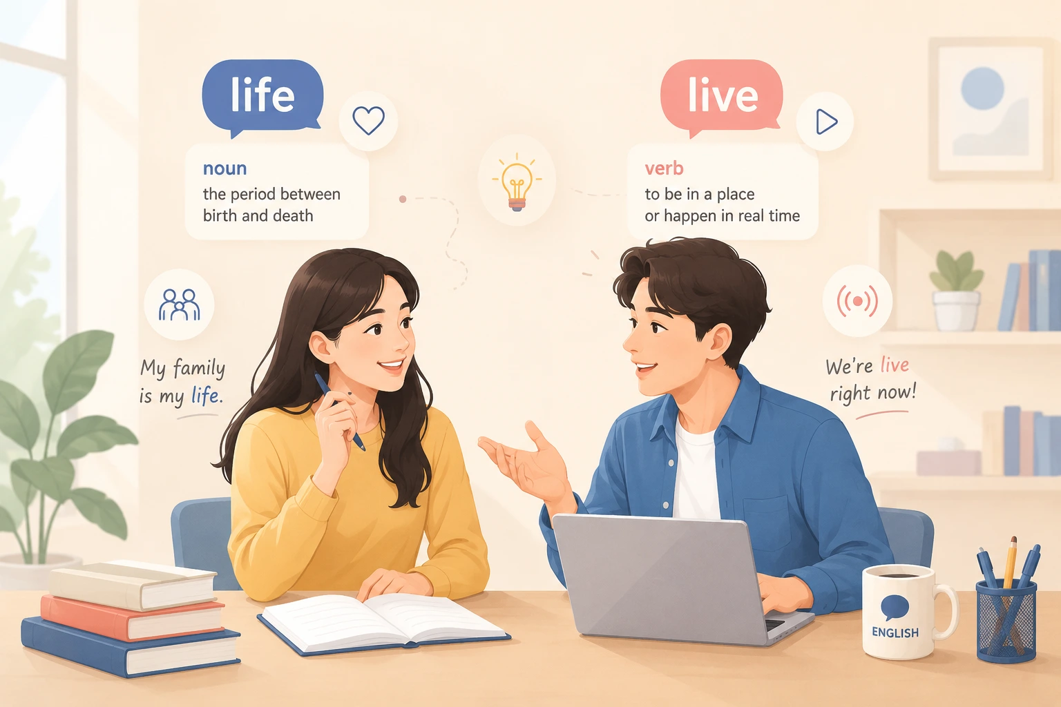 Perbedaan Life dan Live dalam Bahasa Inggris dan Contohnya - ENGLISH 1