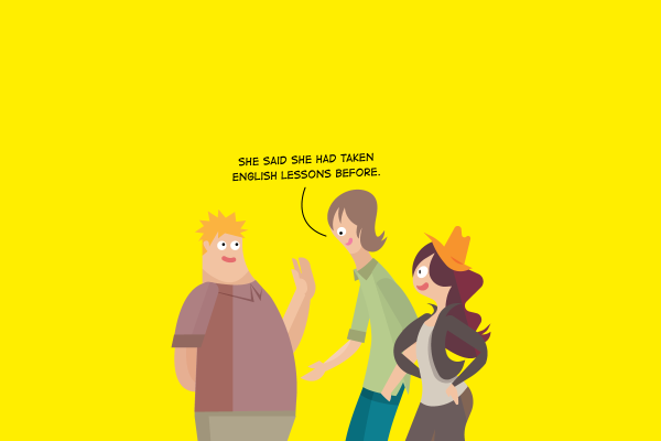 reported text