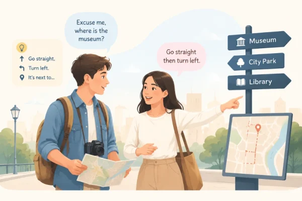 Cara Menanyakan dan Menunjukkan Arah dalam Bahasa Inggris