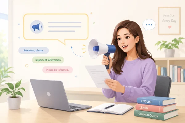 Contoh Announcement Text Bahasa Inggris dan Artinya