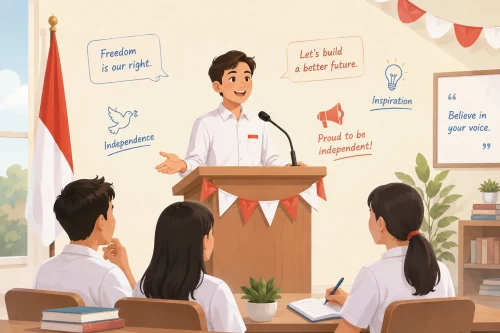 Contoh Pidato Kemerdekaan dalam Bahasa Inggris dan Artinya