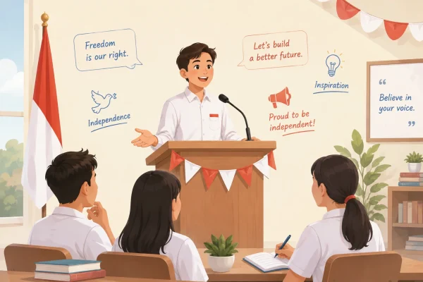 Contoh Pidato Kemerdekaan dalam Bahasa Inggris dan Artinya