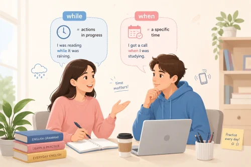 Perbedaan while dan when bahasa inggris
