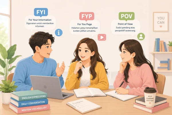 arti FYI, FYP dan POV dalam bahasa inggris
