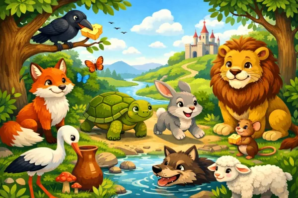 contoh narrative text fable dalam bahasa inggris