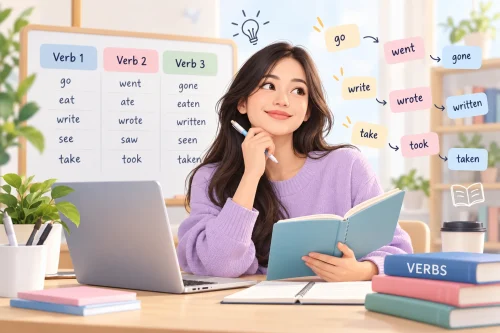 kumpulan verb 1 2 3 bahasa inggris