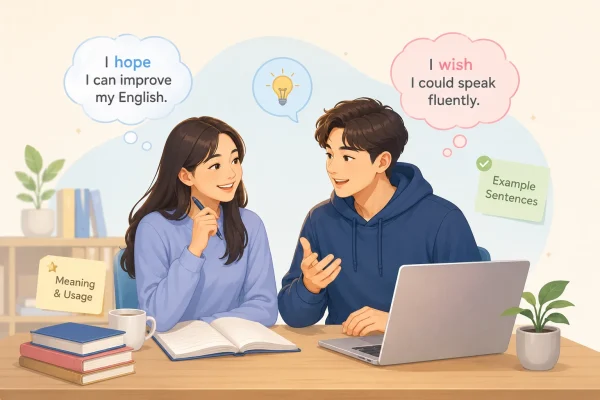 perbedaan hope dan wish dalam bahasa inggris